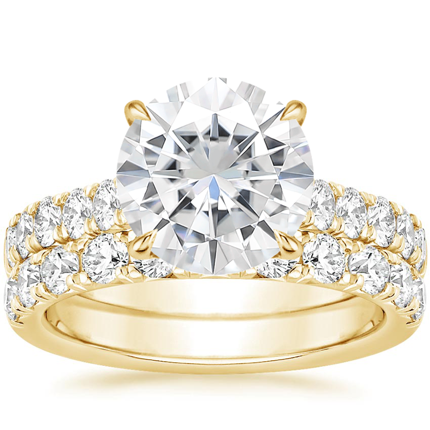 18KY Moissanite Anthology Bridal Set (1 1/5 ct. tw.), top view