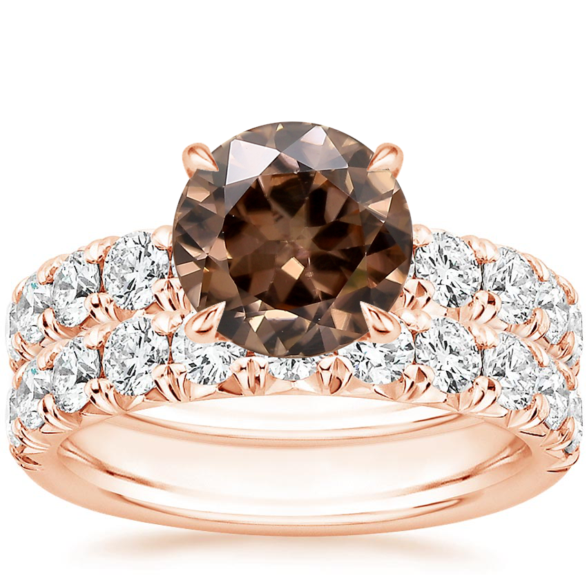 14K Rose Gold Ellora Diamond Bridal Set