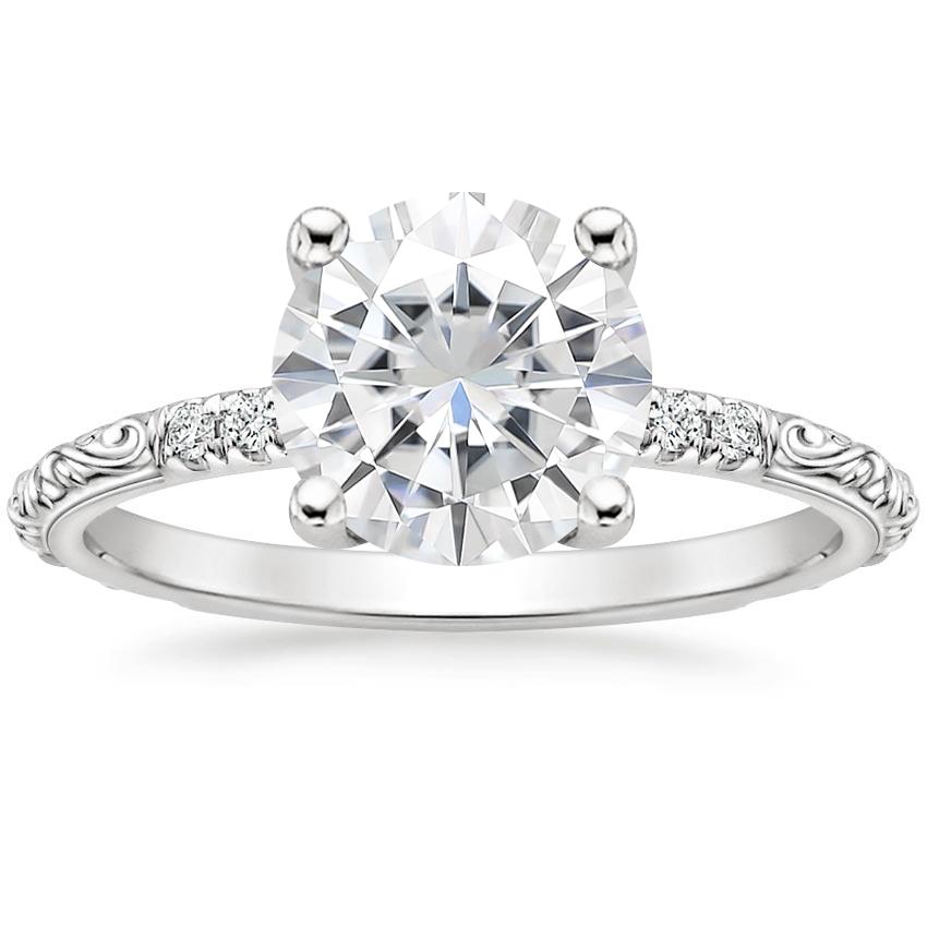 Moissanite Adeline Diamond Ring in Platinum