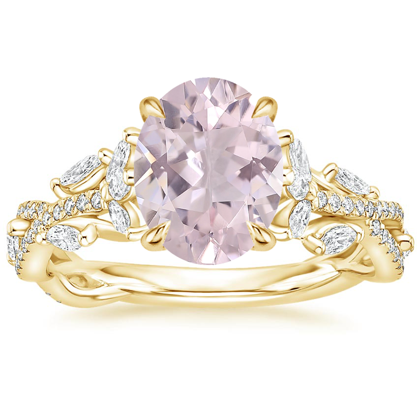 18K Yellow Gold Luxe Secret Garden Diamond Ring (3/4 ct. tw.), large top view