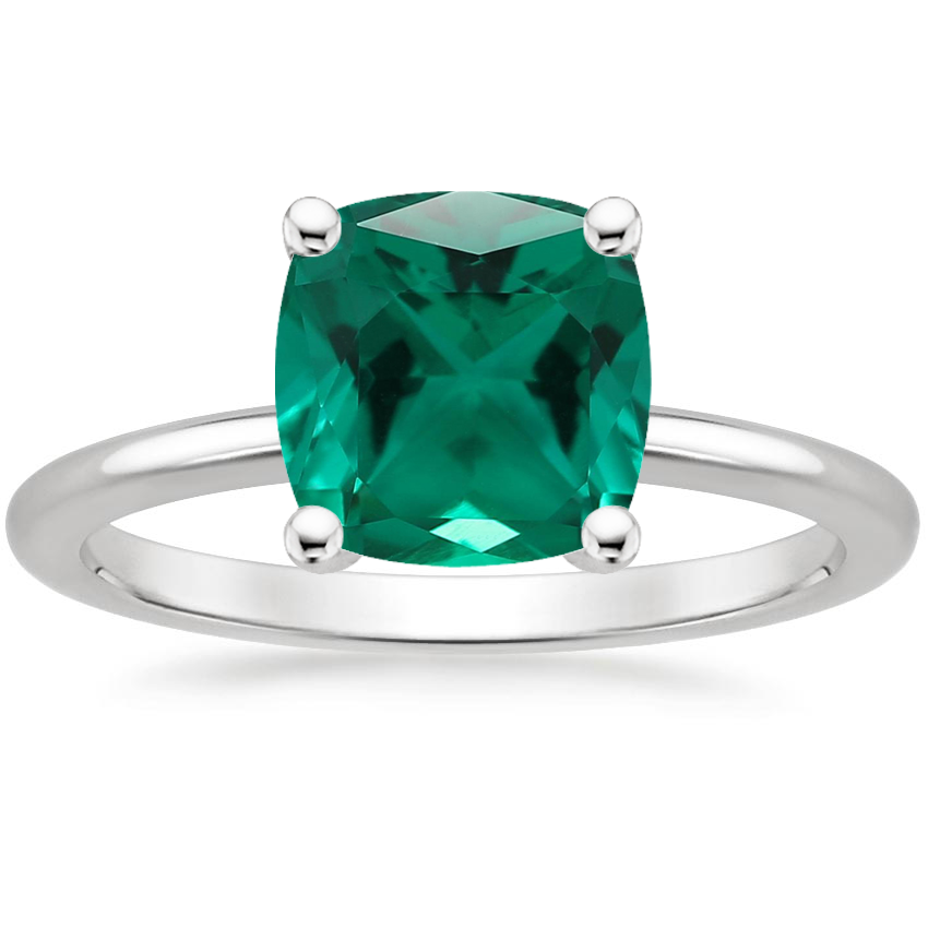 Platinum Perfect Fit 1.4mm Solitaire Ring, large top view