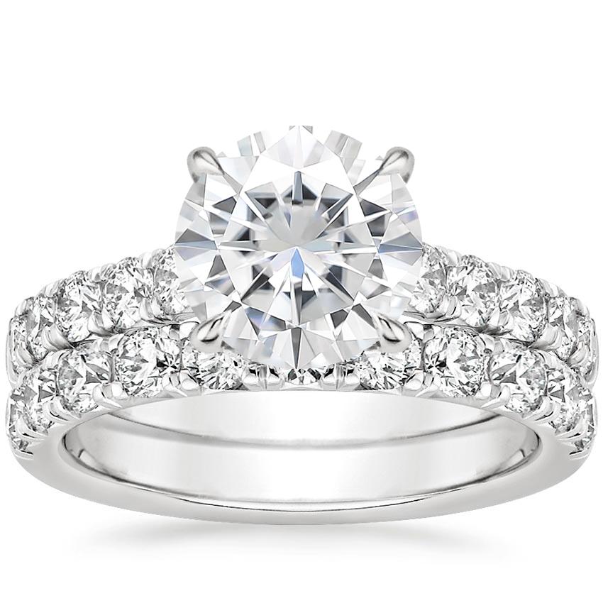 18KW Moissanite Anthology Bridal Set (1 1/5 ct. tw.), top view