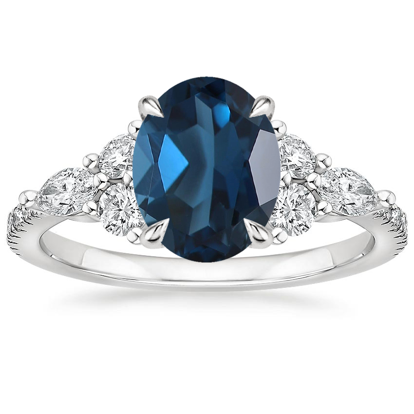 18K White Gold Luxe Nadia Pavé Diamond Ring (1/2 ct. tw.), large top view