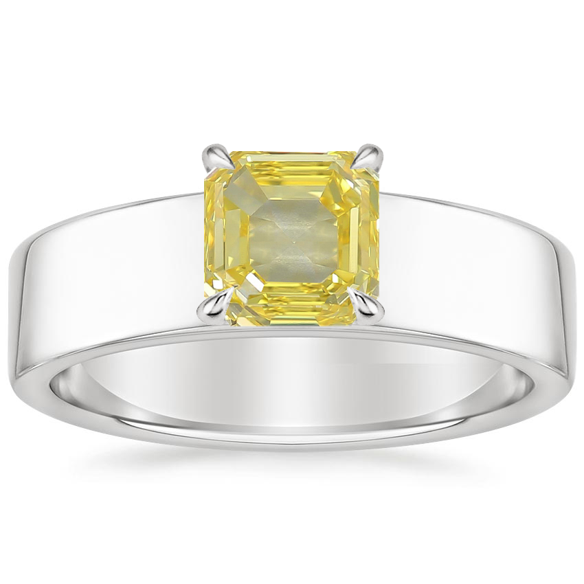 Platinum Alden Diamond Ring, large top view