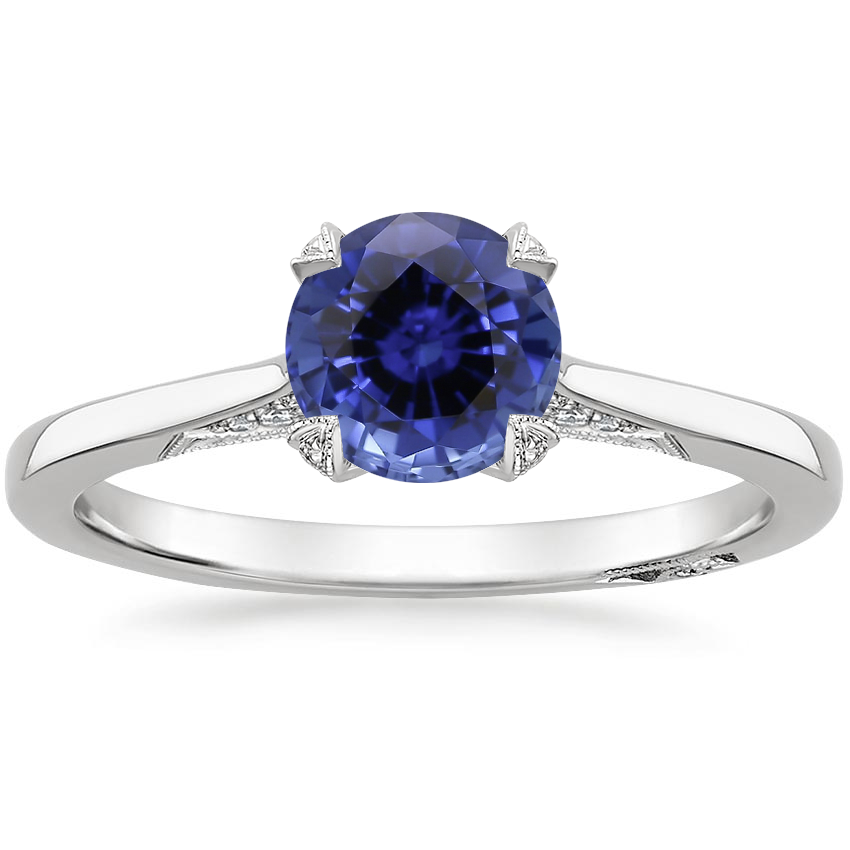 Sapphire Simply Tacori Diamond Ring (1/8 ct. tw.) in 18K White Gold
