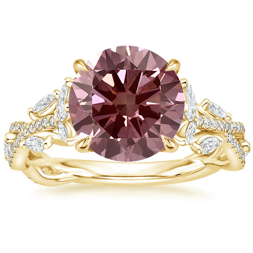 18K Yellow Gold Luxe Secret Garden Diamond Ring (3/4 ct. tw.), large top view