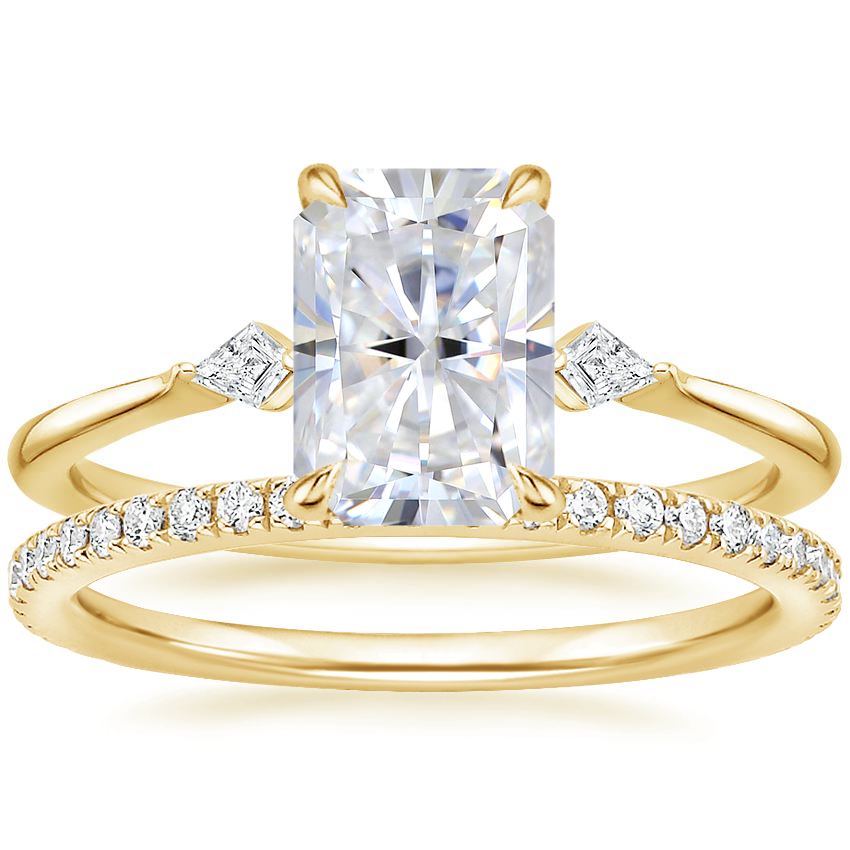 18K Yellow Gold Cometa Diamond Ring with Luxe Ballad Diamond Ring (1/4 ct. tw.)