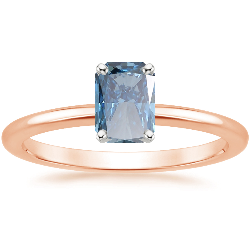 14K Rose Gold Four-Prong Comfort Fit 1.5mm Ring, large top view