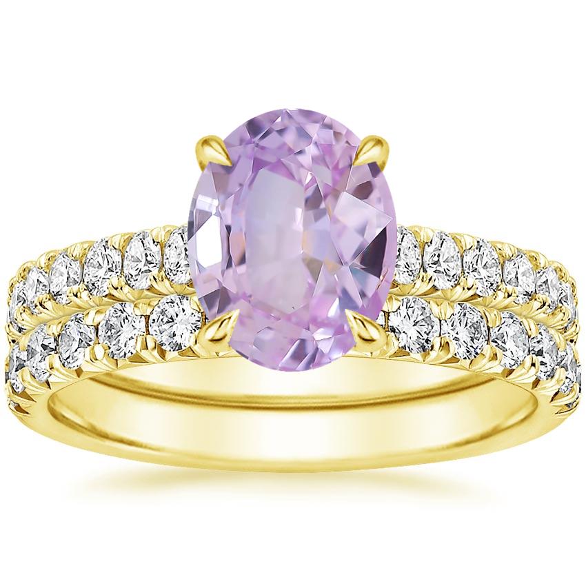 18K Yellow Gold Sienna Diamond Bridal Set (7/8 ct. tw.)