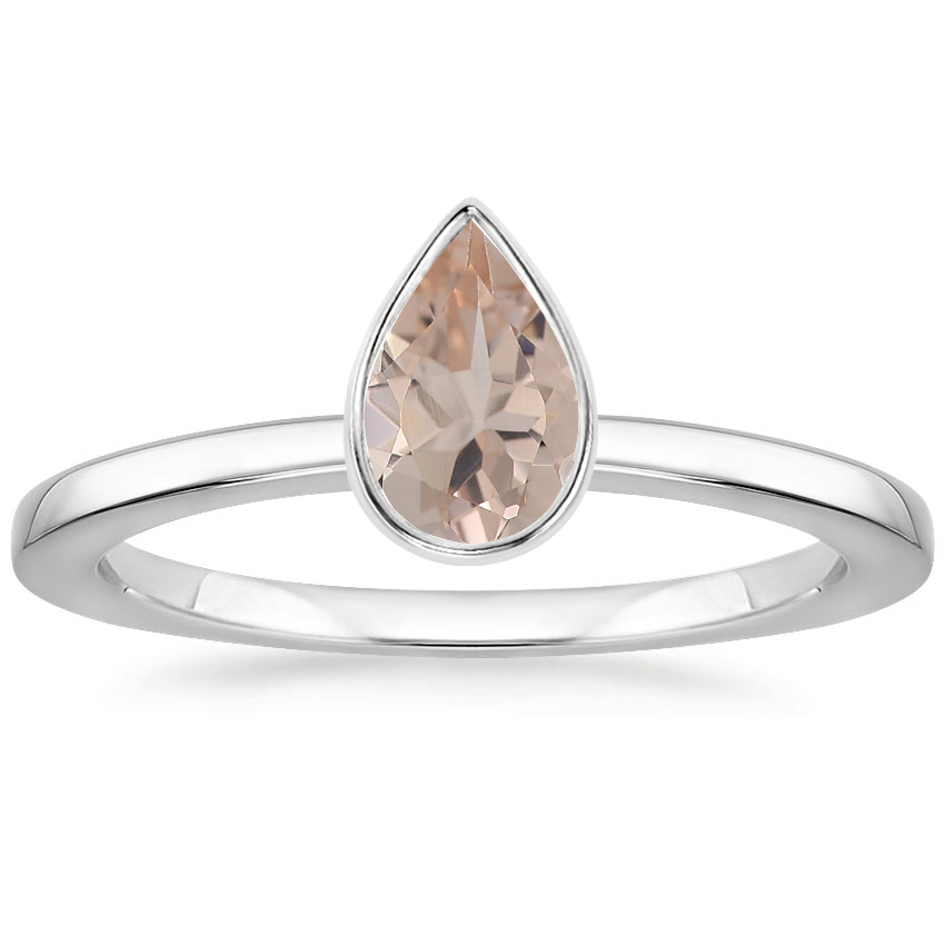Platinum Noemi Bezel Ring, large top view