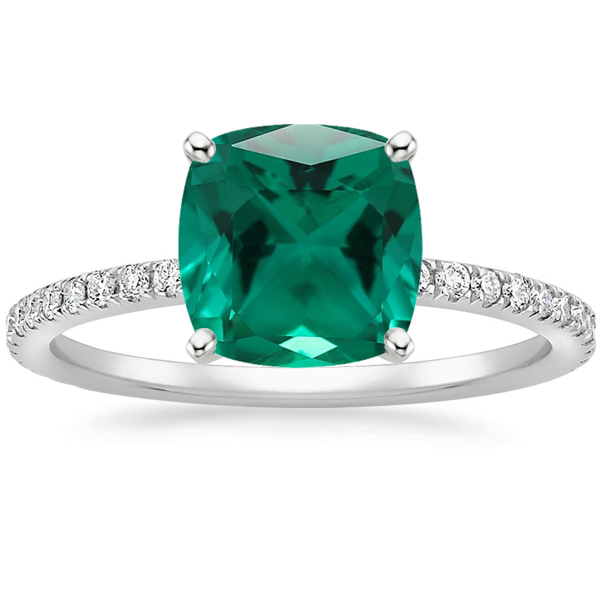 Platinum Ballad Three-Quarter Coverage Diamond Ring (1/4 ct. tw.), large top view