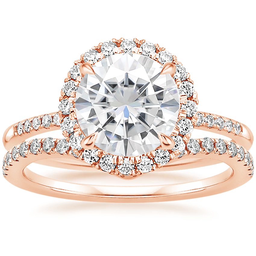 14K Rose Gold Cambria Diamond Ring (1/4 ct. tw.) with Flair Diamond Ring
