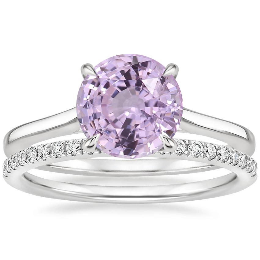 18K White Gold Provence Ring with Ballad Diamond Ring (1/6 ct. tw.)