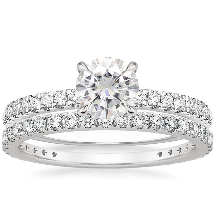 18K White Gold Bliss Diamond Ring with Luxe Bliss Diamond Ring (1/3 ct. tw.)