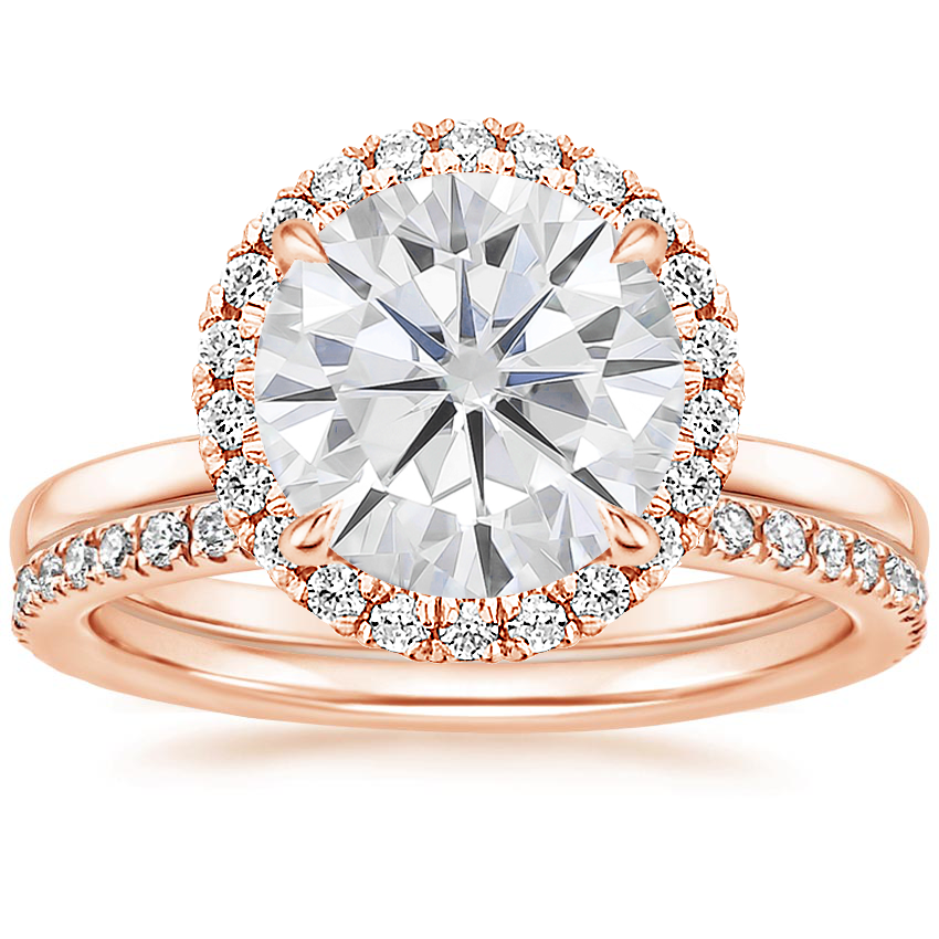14KR Moissanite Vienna Diamond Bridal Set (1/2 ct. tw.), top view