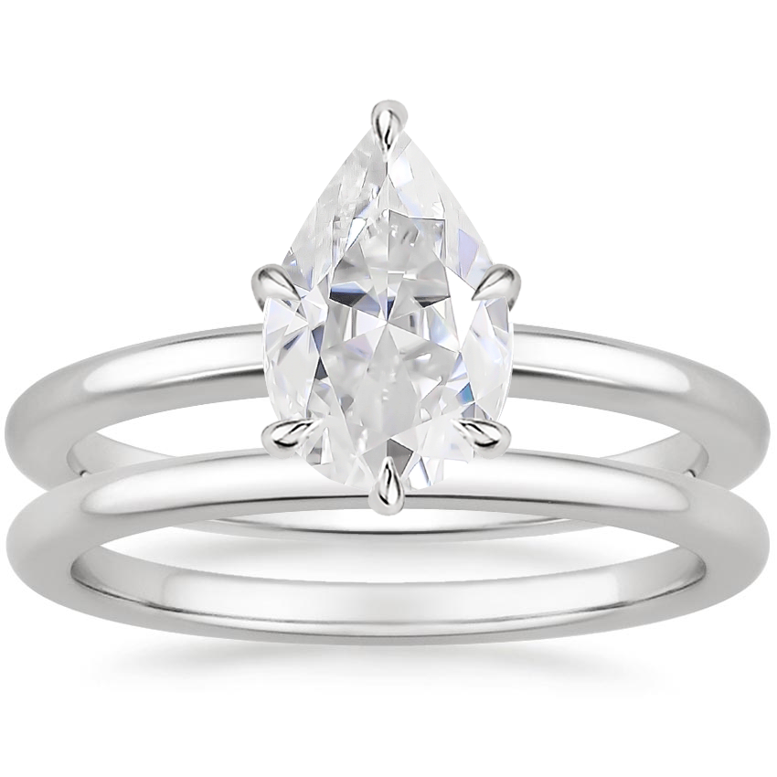 PT Moissanite Esme Bridal Set, top view