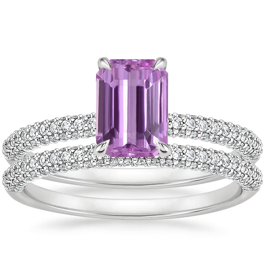 Platinum Valencia Diamond Bridal Set (5/8 ct. tw.)