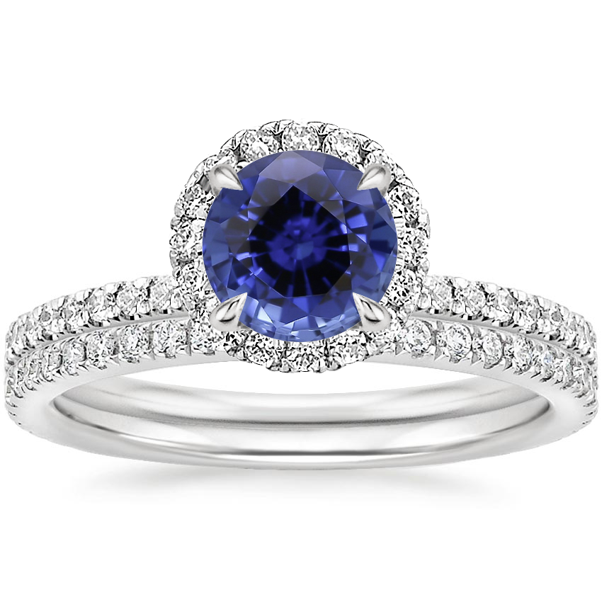 PT Sapphire Waverly Diamond Bridal Set (2/3 ct. tw.), top view
