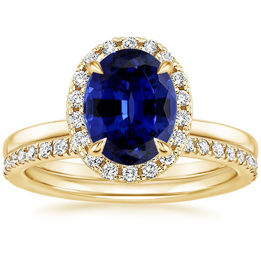 18K Yellow Gold Vienna Diamond Bridal Set (1/2 ct. tw.)