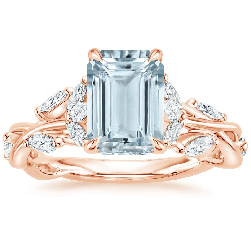 14K Rose Gold Secret Garden Diamond Ring (1/2 ct. tw.), large top view