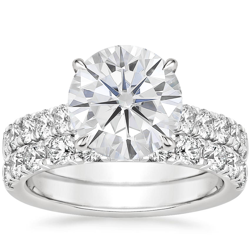 18KW Moissanite Anthology Bridal Set (1 1/5 ct. tw.), top view