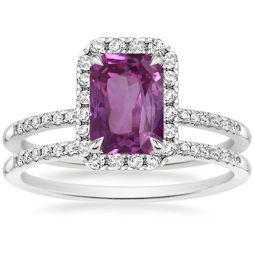 Platinum Cambria Diamond Ring with Whisper Diamond Ring (1/10 ct. tw.)