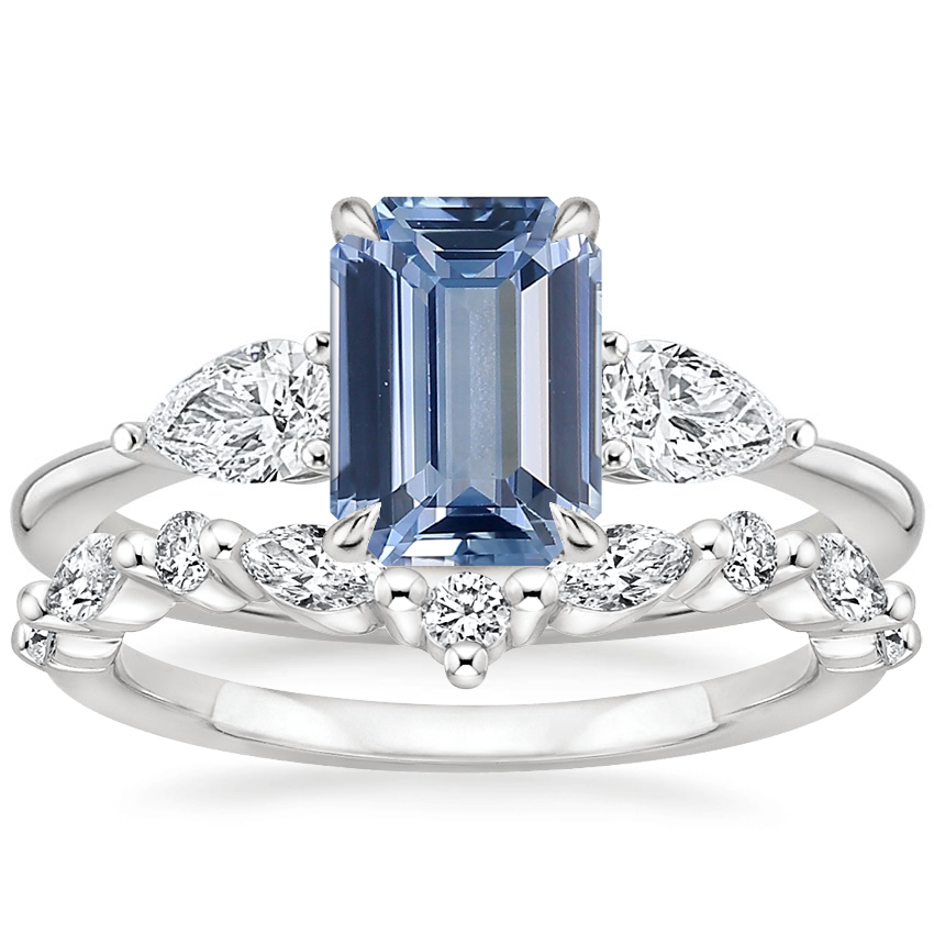 Platinum Adorned Opera Diamond Ring (1/2 ct. tw.) with Curved Versailles Diamond Ring