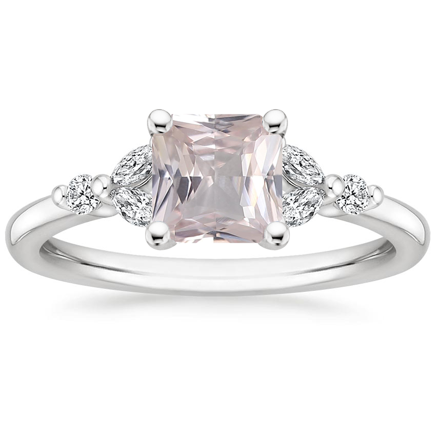 18K White Gold Verbena Diamond Ring, large top view