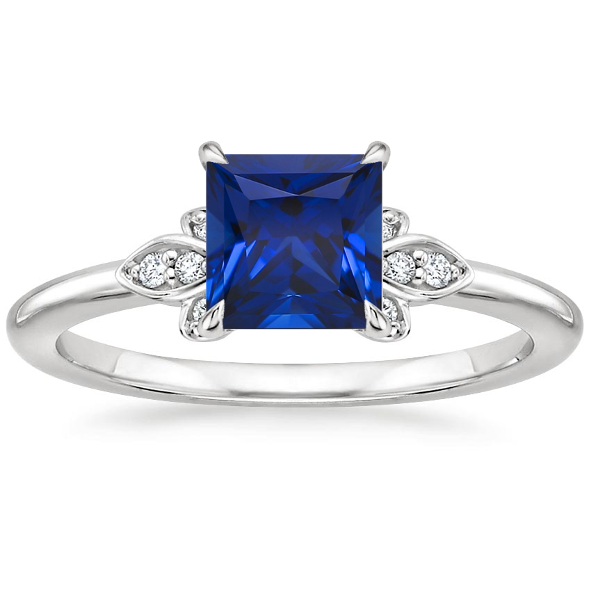18K White Gold Fiore Diamond Ring, large top view