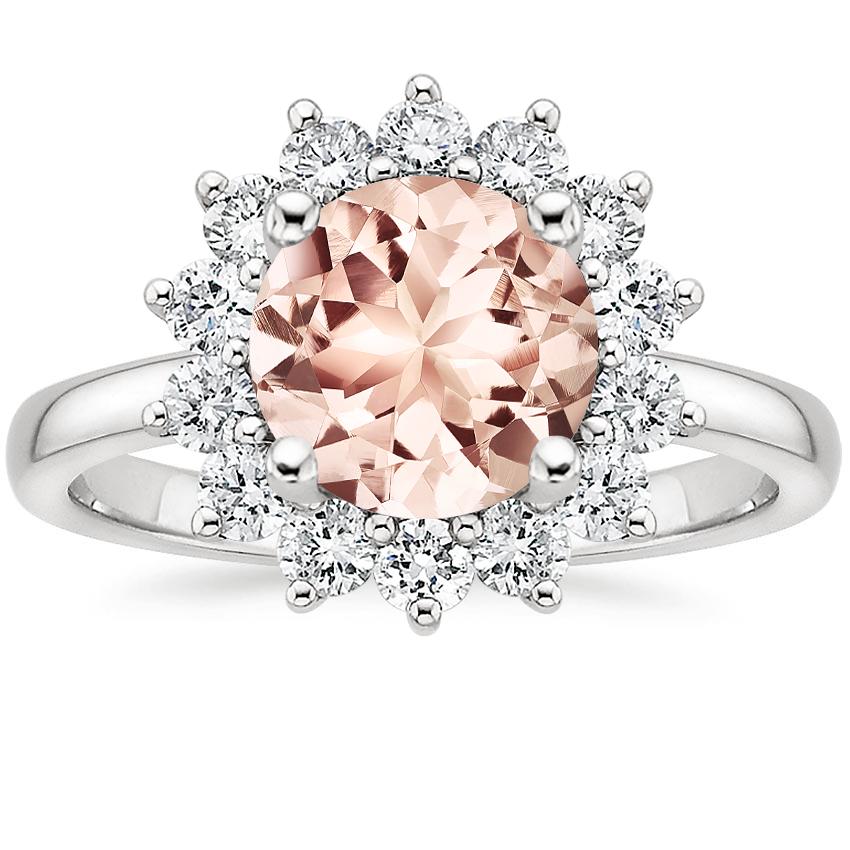 sunburst engagement ring