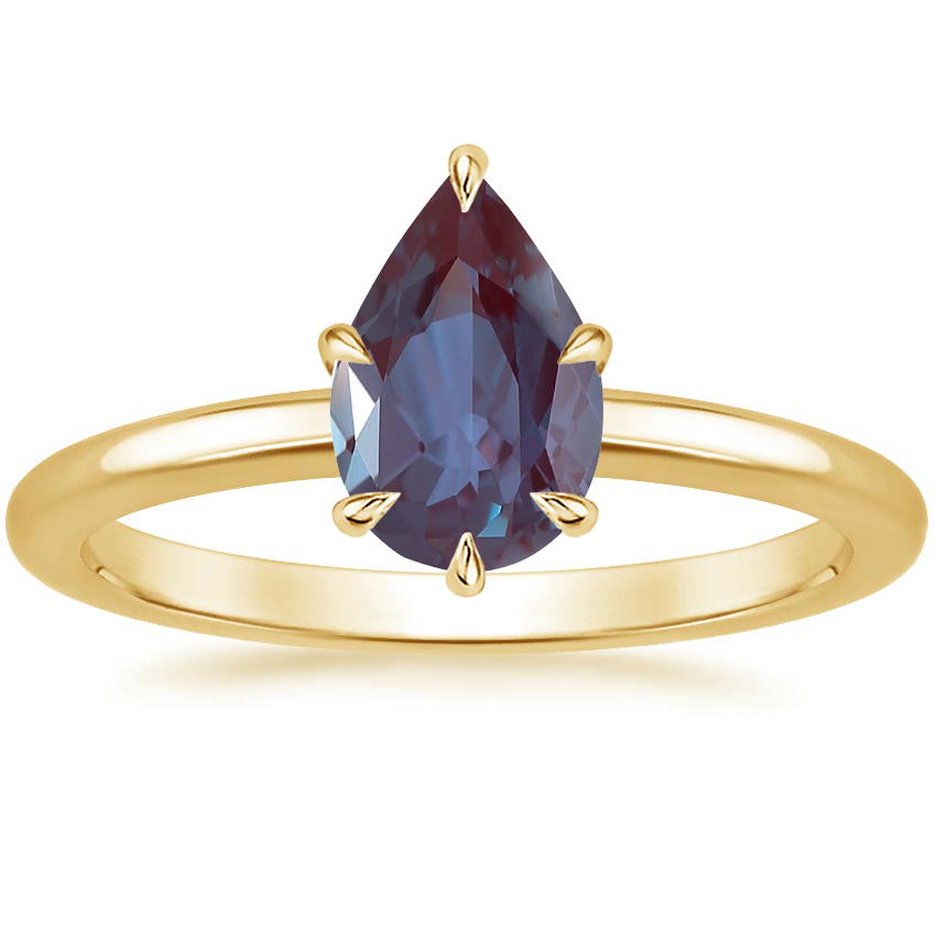 18K Yellow Gold Esme 1.8mm Ring, large top view