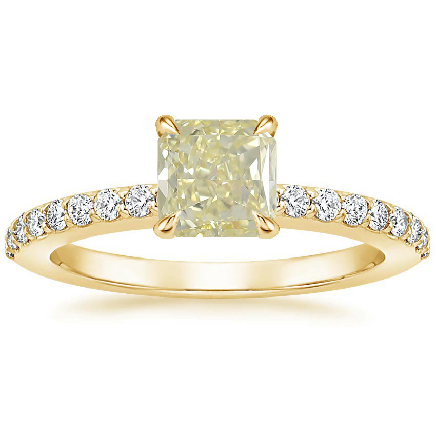 18K Yellow Gold Luxe Elodie Diamond Ring (1/4 ct. tw.), large top view