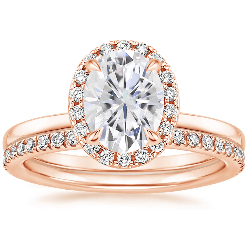 14KR Moissanite Vienna Diamond Bridal Set (1/2 ct. tw.), top view