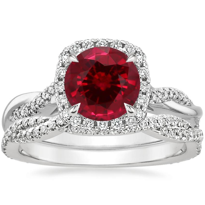 Petite twisted vine halo diamond ring store
