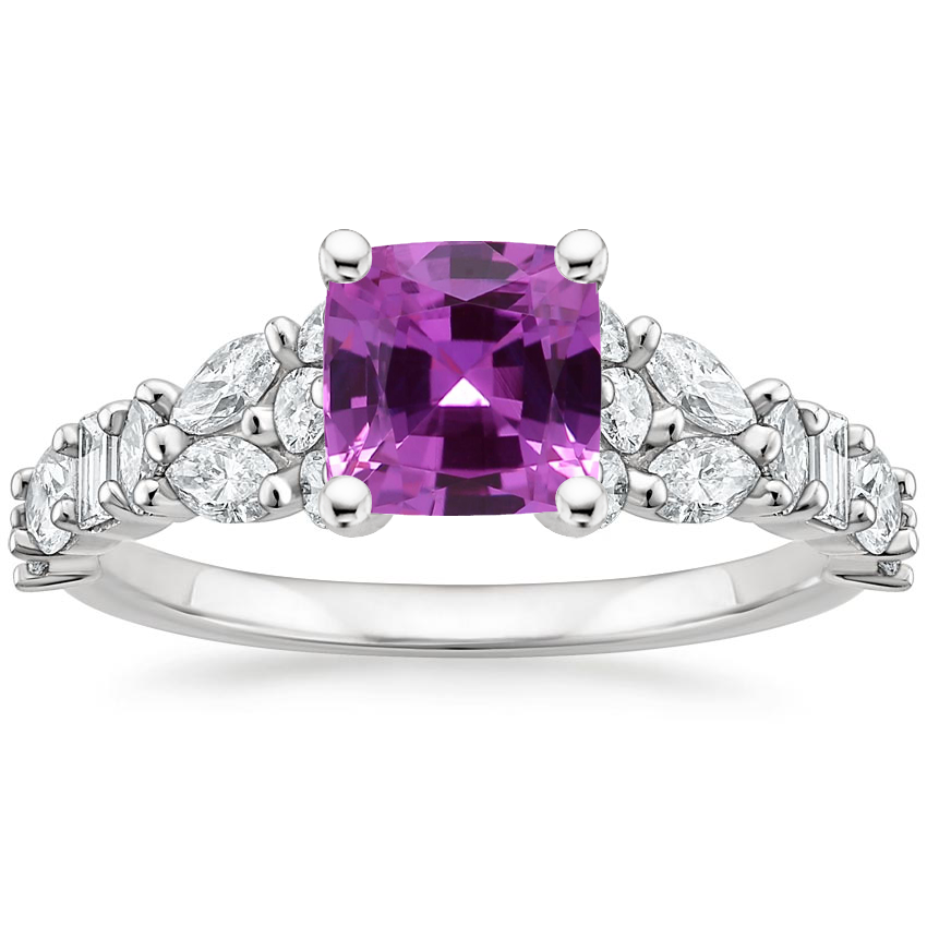 Platinum Mireille Diamond Ring (1 ct. tw.), large top view