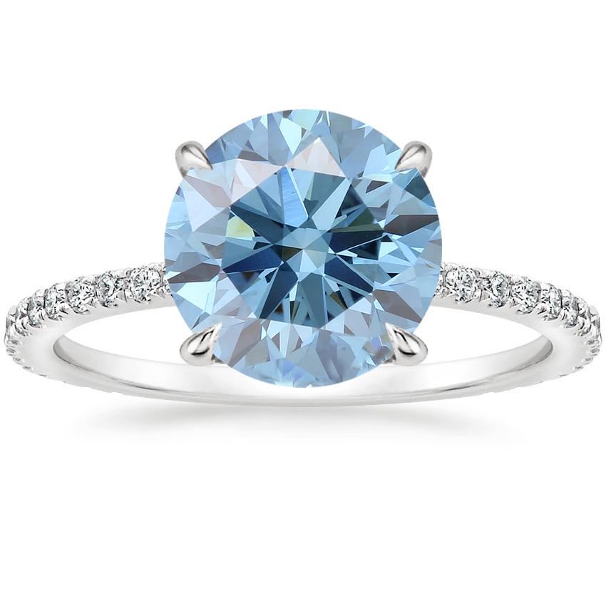 Platinum Demi Three-Quarter Coverage Diamond Ring (1/3 ct. tw.), large top view