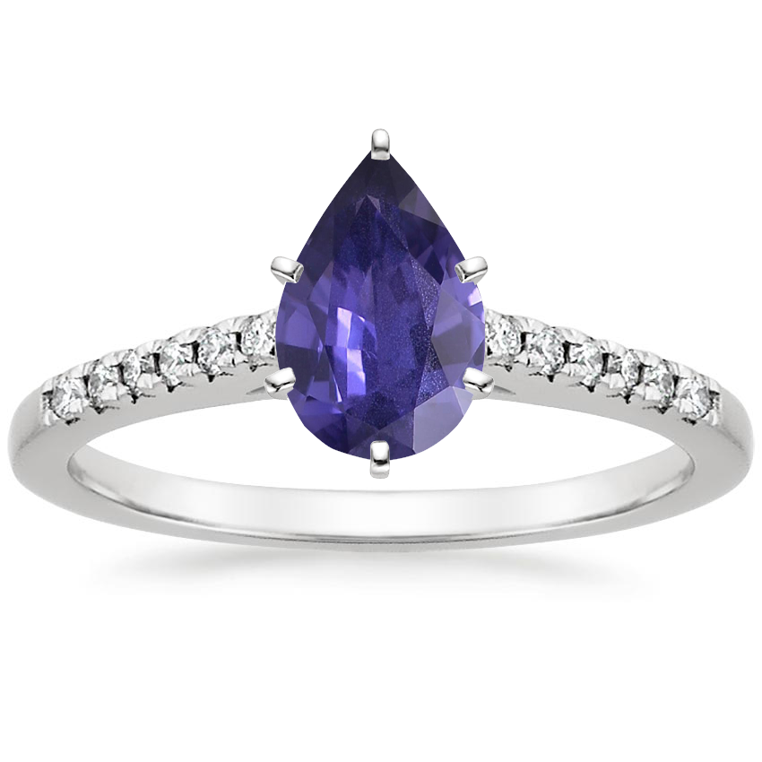 18K White Gold Sonora Diamond Ring, large top view