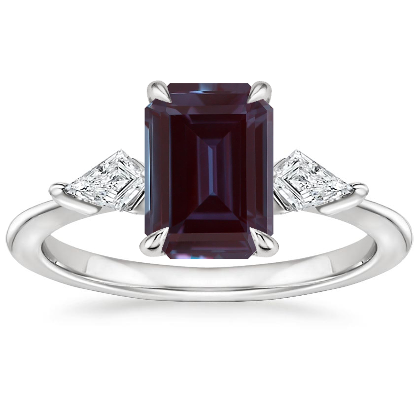 Platinum Luxe Cometa Three Stone Diamond Ring (1/3 ct. tw.), large top view