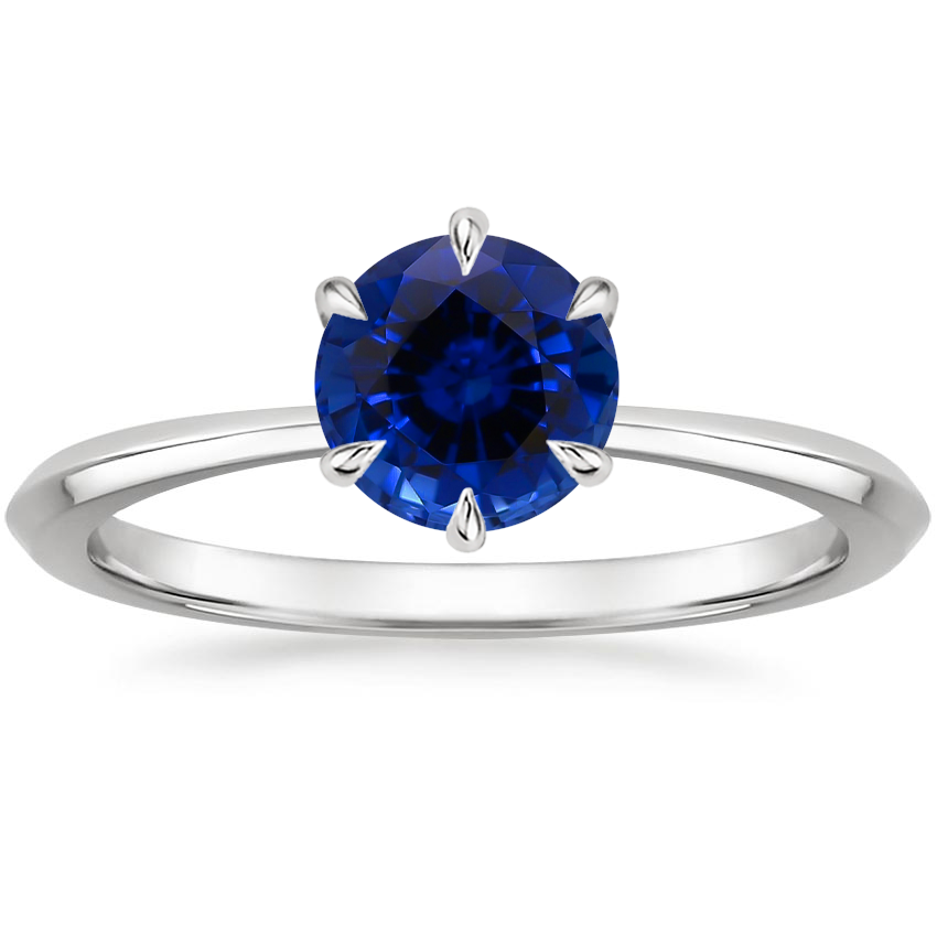 Sapphire Channing Ring in 18K White Gold
