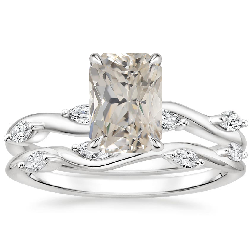 18K White Gold Winding Willow Diamond Bridal Set (1/4 ct. tw.)
