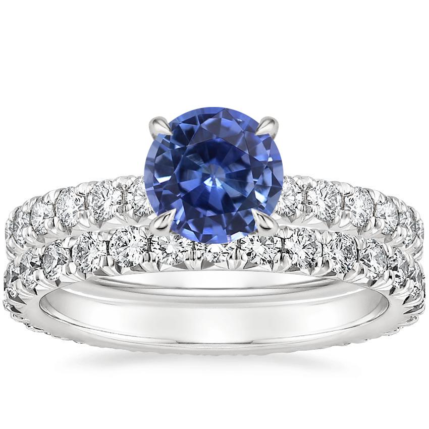 Platinum Olympia Diamond Ring with Sienna Eternity Diamond Ring (7/8 ct. tw.)