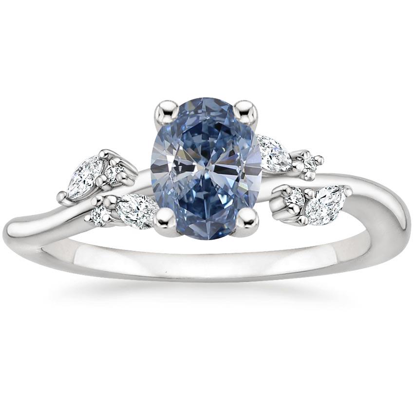 18K White Gold Arden Diamond Ring, large top view