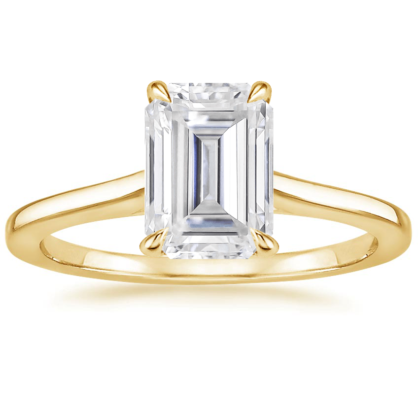 Moissanite Provence Ring in 18K Yellow Gold