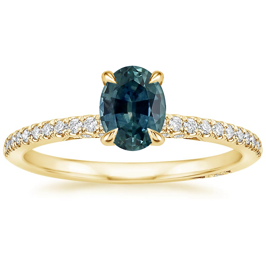 18K Yellow Gold Simply Tacori Classic Diamond Ring (1/5 ct. tw.), large top view