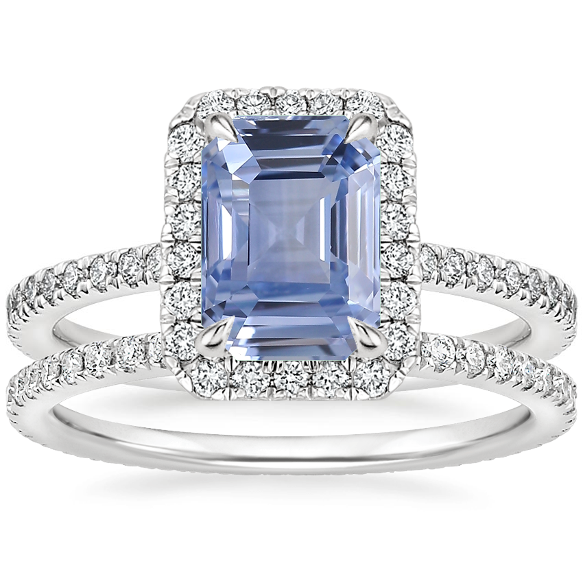 18K White Gold Luxe Ballad Halo Diamond Ring 1 3 ct. tw. with