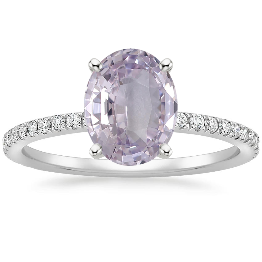 18K White Gold Ballad Three-Quarter Coverage Diamond Ring (1/4 ct. tw.), large top view