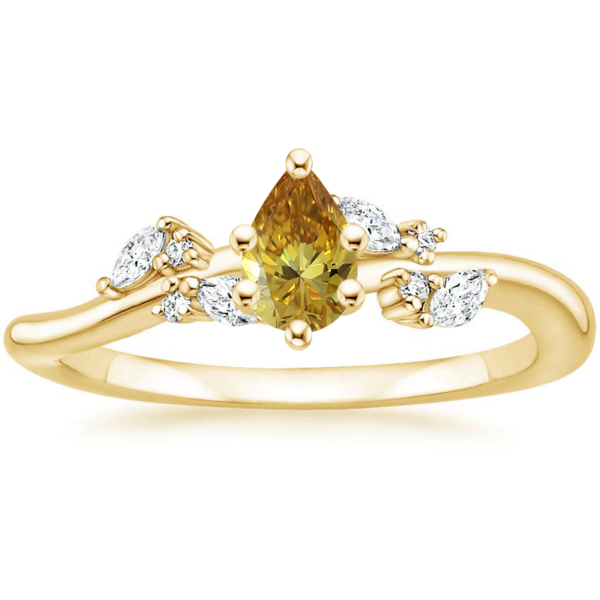 18K Yellow Gold Arden Diamond Ring (1/6 ct. tw.), large top view