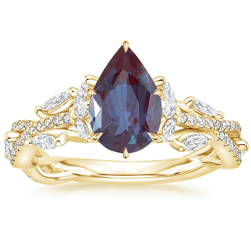 18K Yellow Gold Luxe Secret Garden Diamond Ring (3/4 ct. tw.), large top view