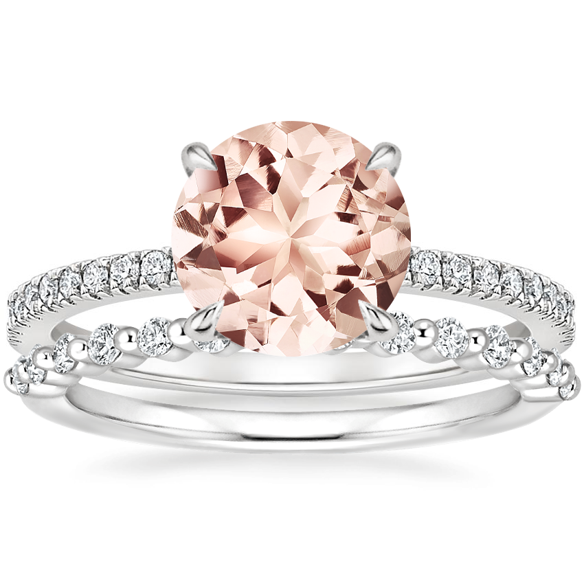 18K White Gold Viviana Diamond Ring 1 4 ct. tw. with Milan