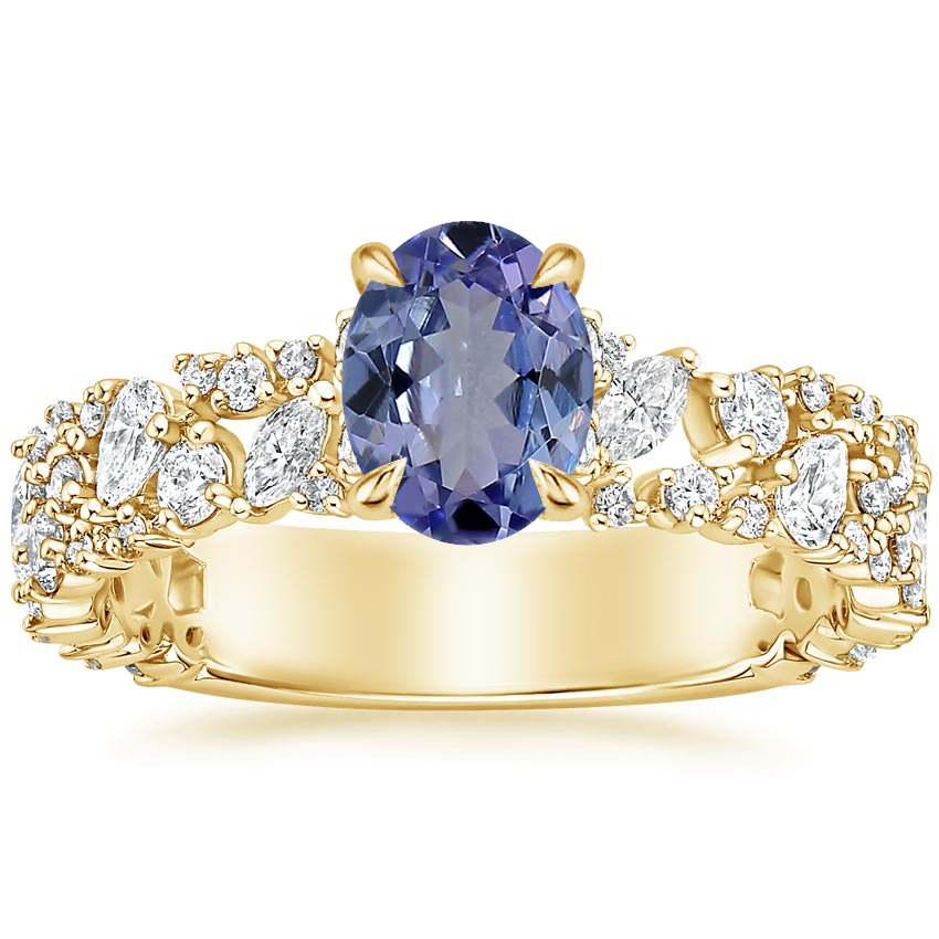 18K Yellow Gold Glacé Diamond Ring (3/4 ct. tw.), large top view